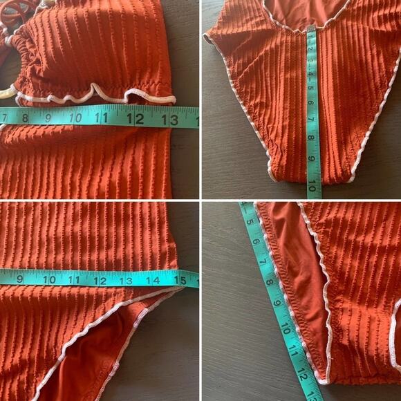 Isabella Rose Copper Keyhole Cutout  Large Tie Up Seashell Ring - Picture 13 of 16